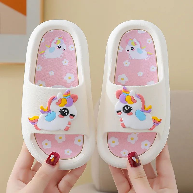 2023 New Cute Fashion Children's Slippers for Boys Anti-Slip Soft Bottom Printed Design for Indoor and Outdoor Use supplier