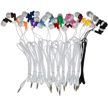Professional Made Cheap In-ear Colourful Mobile Music Disposable Wired Earphones