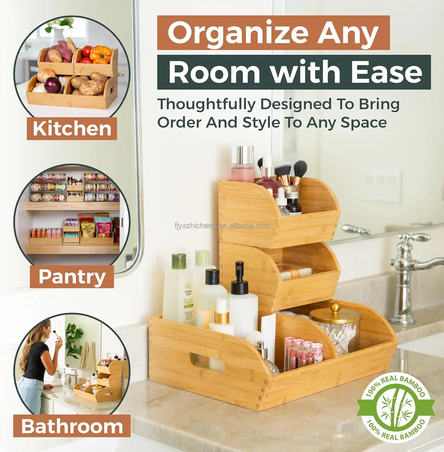 product potato onion storage bin pantry kitchen counter ventilated stackable bamboo organizer baskets handles multipurpose organization-5