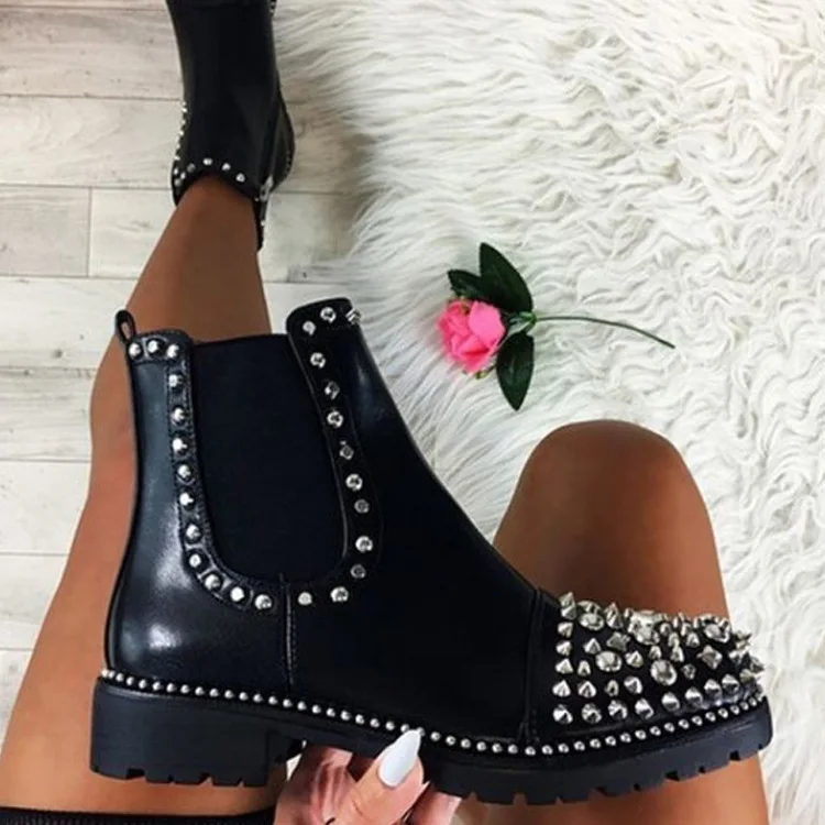 ladies black fashion boots