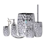 Resin Accessories China Supplier Plating Resin Bathroom Set Accessories For Home Decor