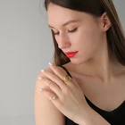 Ring Rings Pearl Silver Hot Sale Women Ring Round Oil Color Trendy Rings Pearl Retro Jewelr Silver Ring