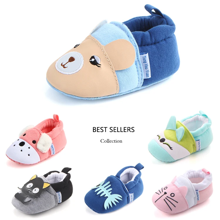 Winter new soft cotton Cute Cartoon animal infant prewalker crib baby socks shoes