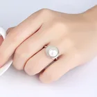 Sterling Silver Ready To Ship Hot Sale Sterling Silver Rings Pink Pearl Ring For Women