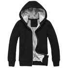 Hoodie Thick Winter Hoodie Cheap Casual Thick Fleece Hoodie Men's Winter Heavy Full Zip Lined Fur Hoodie