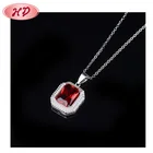 Jewelry Ruby Necklace Pendant Hengdian Big Gemstone Jewelry Crystal Pendant Necklace Ruby Necklace
