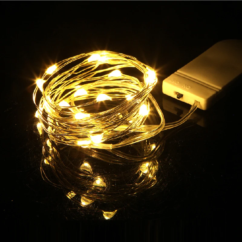 3 Modes 1M/2M/3M LED String Fairy Lights Copper Wire Battery Powered  DIY Light 
