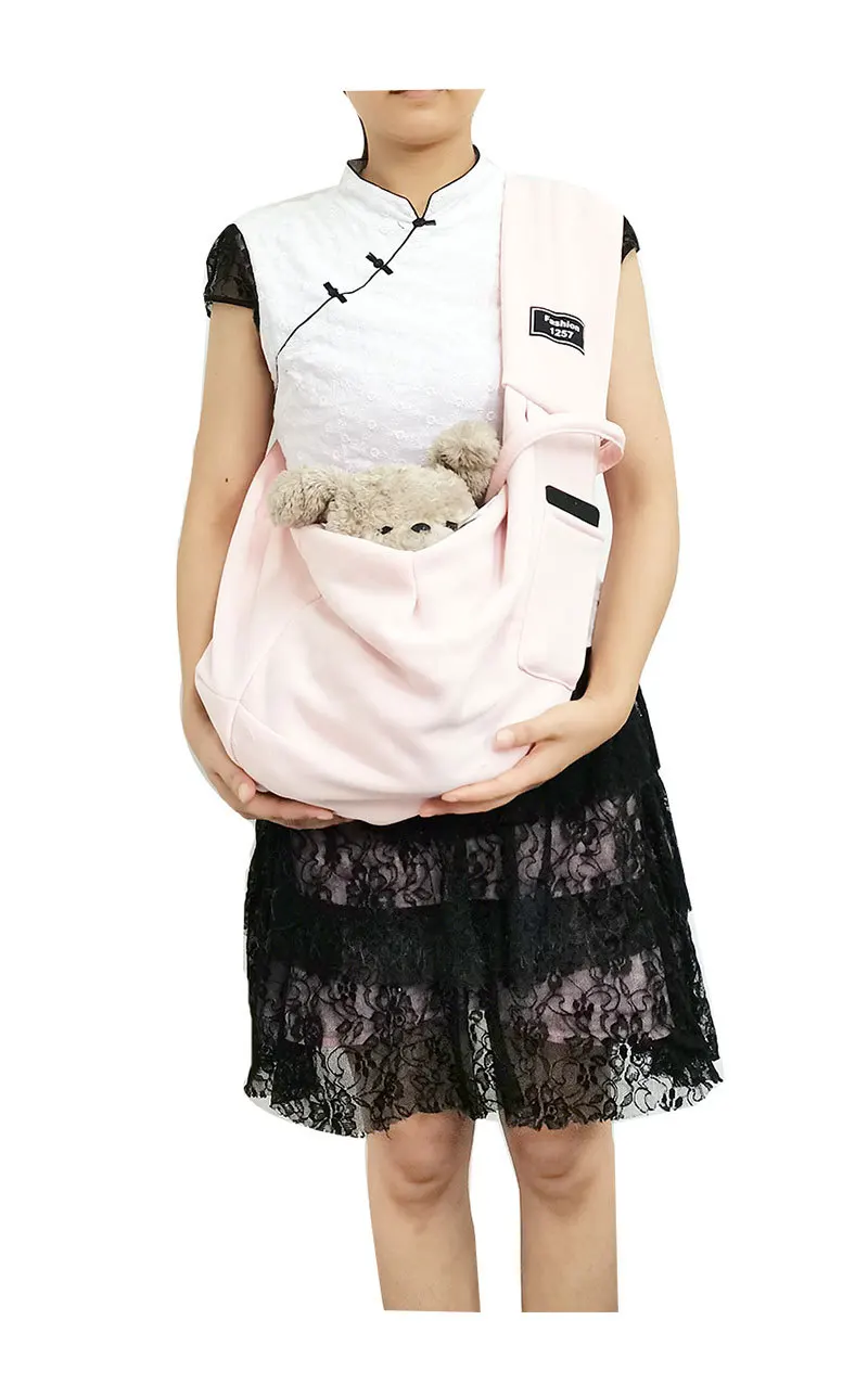 Foldable Single Shoulder Dog Cat Carrier Pet Sling Carrier Dog Bag Backpack