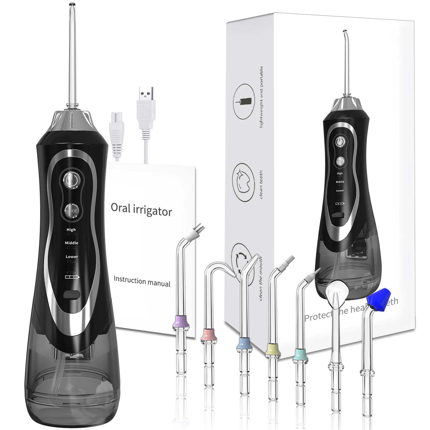 Best Water Flossers 2022 Ipx7 Usb Rechargeable Portable Teeth Cleaner