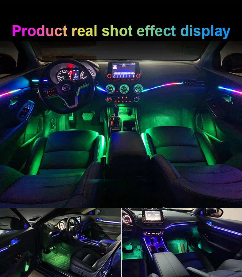 18 In 1 Wireless Led Atmosphere Lights For Automotive Car Interior