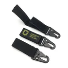 Multi-function Tactical Webbing Keychain With Hook And Loop Multi-function Carabiner Olecranon Clasp Keychain