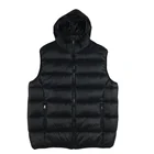 Cotton Vests New Fashion Warm Plain Color Full Zip Gilet Clothing Cotton Men's Vests With Hood