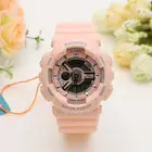 Watch Colorful Sport Waterproof Double Movement Quartz Electronic Rubber Watch