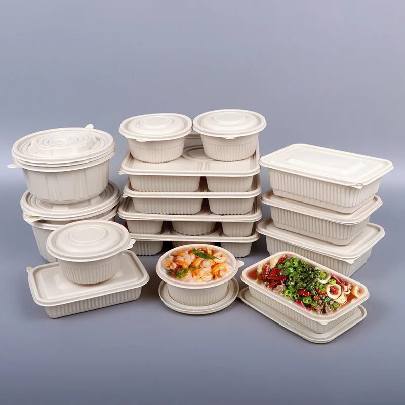 Compostable Eco Friendly Cornstarch Food Container Biodegradable