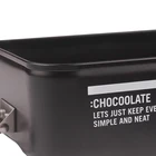 Metal 1.0mm Thickness Aluminum Lunch Box Food Grade Chocolate Rectangular Metal Bento Lunch Box