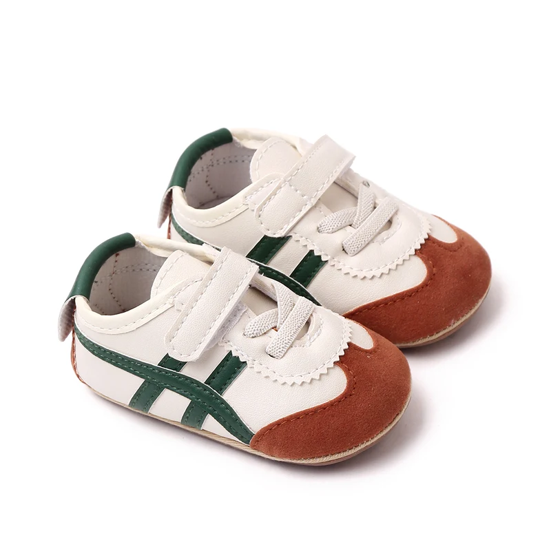 Color Matching Striped Soft Sole Anti-slip and Wear-resistant Casual Sports Baby Shoes details