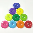 Resin Amazon Hot Sale 2 Hole Flat Back Engraved Logo Colorful Plastic Resin Custom Buttons For Clothing/clothes