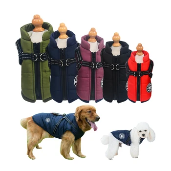 OEM/ODM Custom Wholesale Luxury Winter Dog Clothes Pet Jacket Waterproof Small and Big Dog Coat Apparel Designer Dog Clothing