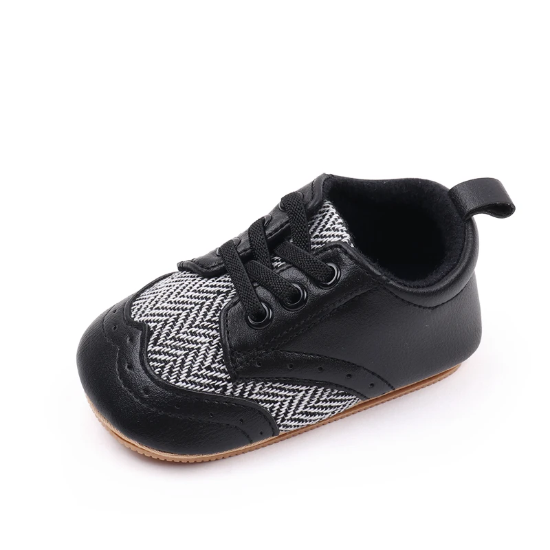 0-1 Year Old Baby Boys British Style Color Match Soft Soles Non-slip Casual Walking Shoes supplier