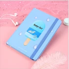 School Factory Wholesale Custom Simple Creative Hard Cover Book School Notebooks Girls Journal With Elastic Tape
