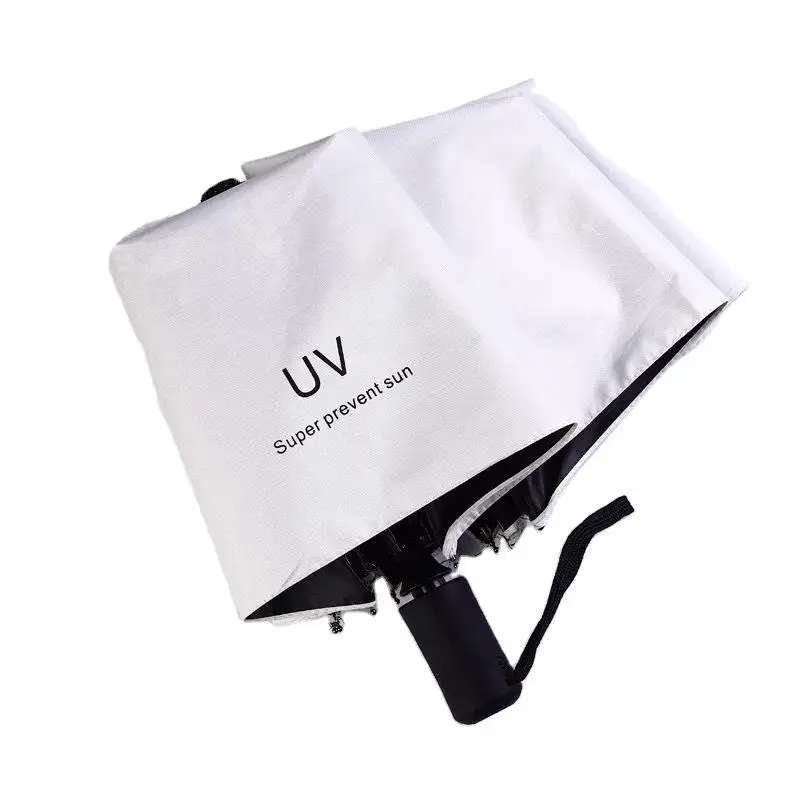 WXL338 Automatic Folding Rain Sun Umbrella Protection Sun Automatic Open Close Umbrella Three Fold UV Umbrella