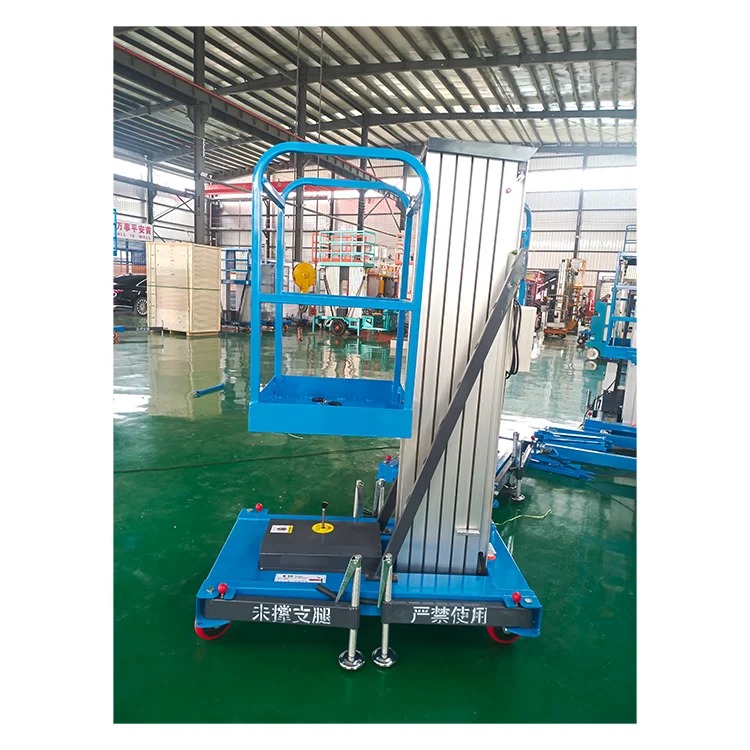 M Single Portable Vertical Hydraulic Ladder Aluminum Alloy Mast