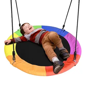 Easy Assemble Saucer Tree Swing Large Rope Swing with Children Nest Outdoor Garden portable swings for sale