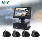 7inch HD LCD Monitor 4CH 720P Truck Vehicle DVR Camera System For Van Sprinter Camera Surveillance