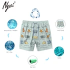 Beachwear NGOZI Recycled Beachwear Polyester Customized Design Logo Patterns Swim Trunks Mesh Lining Beach Shorts