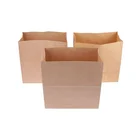 Kraft Manufacturing High Quality Cheap Kraft Paper Bags With Your Own Logo For Takeaway Food
