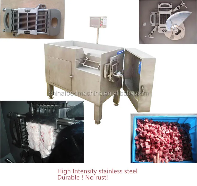 Super Performance Meat Dicer Commercial Frozen Meat Cutting Machine Cutter Customizable Size Fish Slicer Meat Slicing Machine details