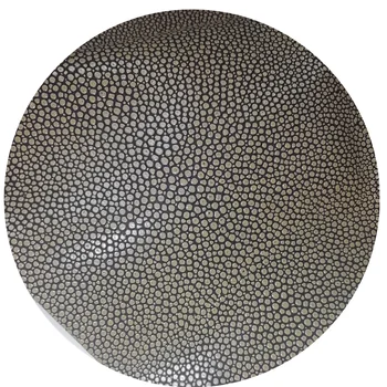 UK Flame Retardant Semi PU synthetic PVC Pearl Fish Shagreen Faux Leather for Furniture Cabinets Making