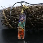 Wholesale Orgonite Energy Pendant Orgone Pipe Pendants Crystal 7 Chakra Orgone Pendant