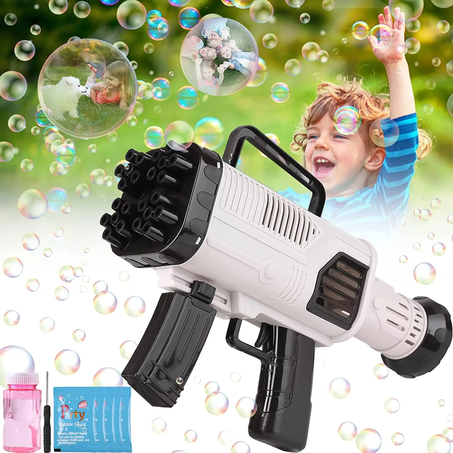 big gatling bubble gun