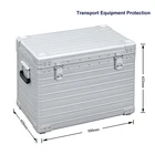 Makeup Case Wholesale Portable Aluminium Hard Beauty Makeup Train Cosmetic Case Lock Portable Cosmetic Makeup Case