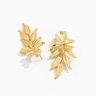Earrings Dangle 2021 New Design Exaggerated Metal Flower Women's Earrings Leaf Pendant Drop Dangle Earrings