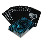 Poker Pvc Poker High Quality Plastic PVC Poker Waterproof Black Playing Cards Creative Gift Durable Poker
