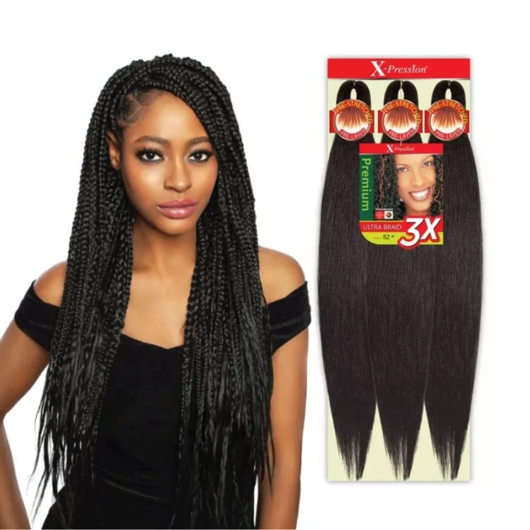 New Color Pre Stretched Ez Braids Pression Synthetic Inch Pre