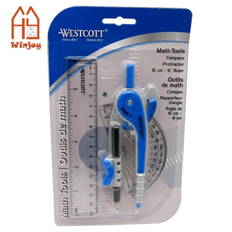 Math Compass Study Extra Lead Compasses for Drafting Geometry Compass Blue School Compass Metal Compass Wenko.Lam-Portable Compass for Geometry Drawing Compass Makes 13 Inch Circle 