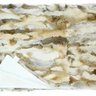 Rabbit Good Quality New Arrivals Thick Square Rectangle Plush Rabbit Fur Blanket