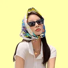 Square Fashion Luxury 100% Cotton Outdoor Furoshiki Square Custom Bandanas Scraf