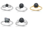 Ring Pearl Ring High Quality Black Pearl Ring In Silver Jewelry