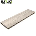Outdoor Waterproof Wood Plastic Composite Round Hollow Board WPC Decking