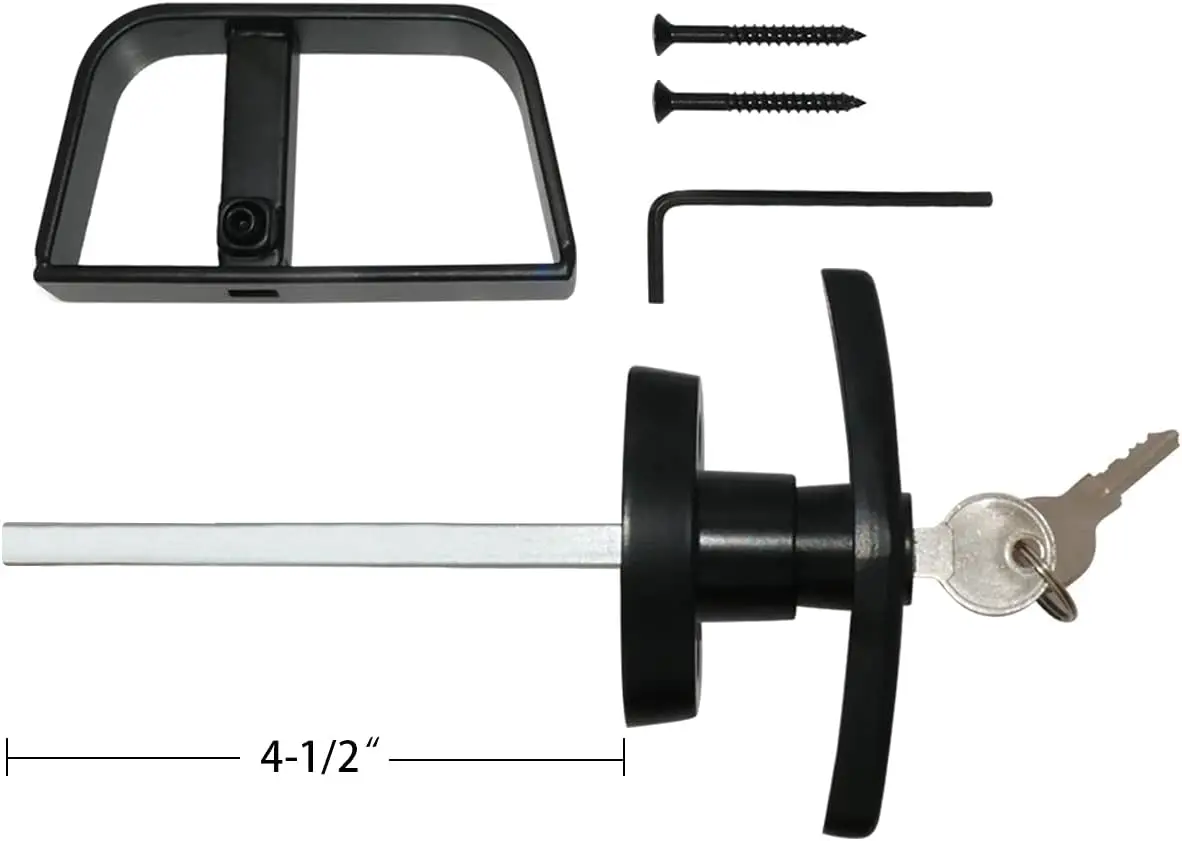 New Arrival  Black T Handle Lock Cabinet and Garage Door Handle Lock Garage Door T Handel Locking factory