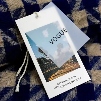 Garment New Design Hang Tags Custom Brand Private Logo High-End Foldable Paper Hang Tags for Private Clothing