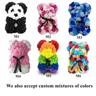 Wedding Gift 25cm Pe Rose Bear Handmade Artificial Flower Bears Wedding Birthday Valentines Gift Oso De Rosa