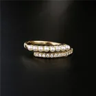 Pearl European And American Style Artificial Pearl Copper Set Zircon Ring