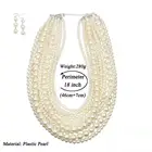 Pearl Necklace 2021 Personalized White Pearl Beads Layer Wedding Pearl Necklace Set