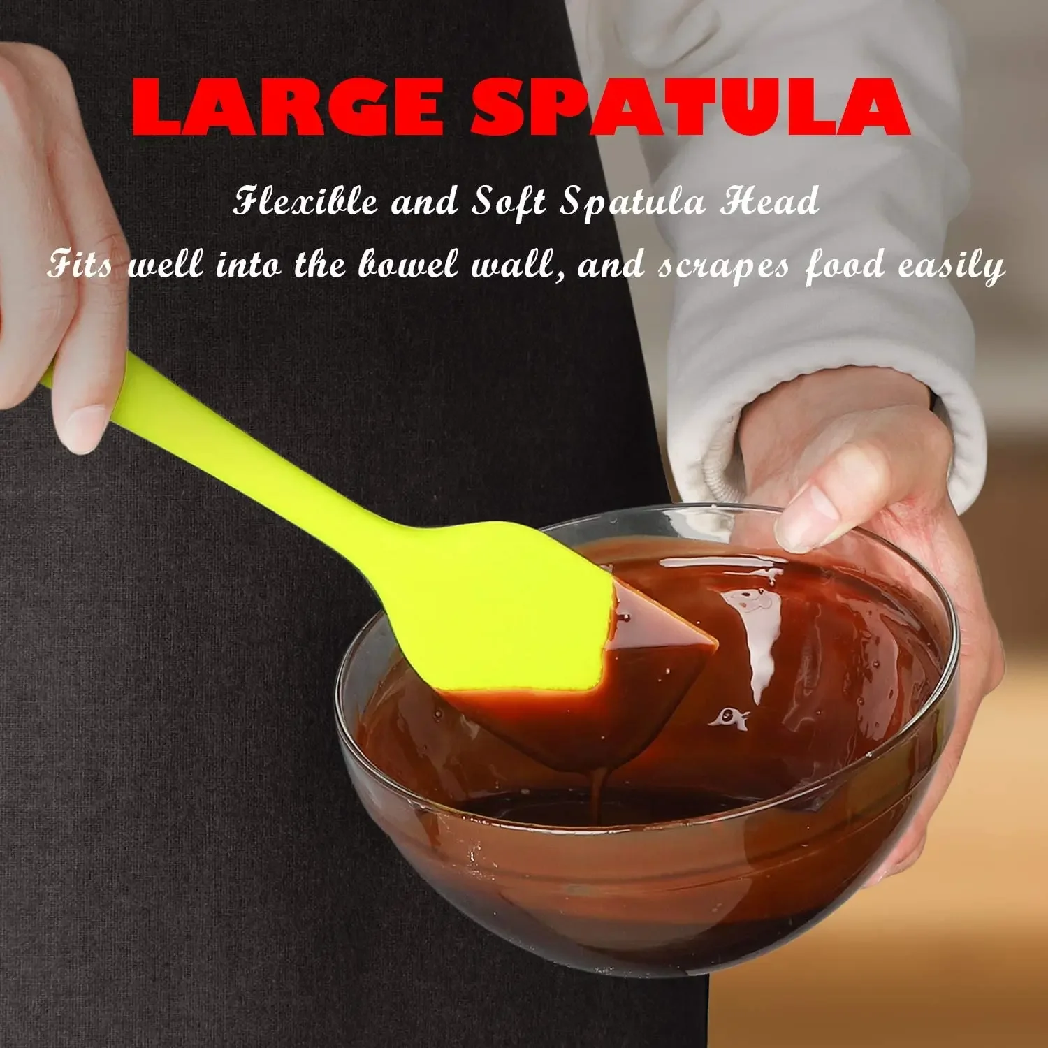 product food grade non stick silicone spatula baking tool for kitchen opp bag packaging-2