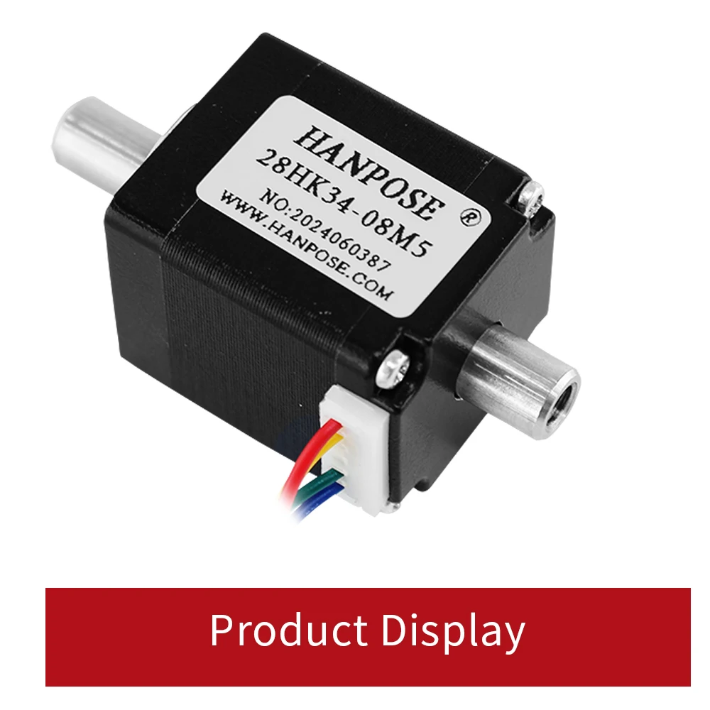 product hanpose nema 34 08a dual axis stepper motor 28hk34 28hk40 28hk50 18 degrees 2 phase stepper motor-12